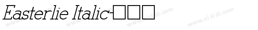 Easterlie Italic字体转换